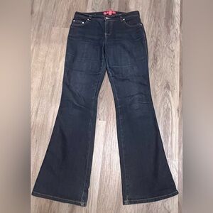 Junior's Glo Size 3 Tall Flare Dark Denim Jeans